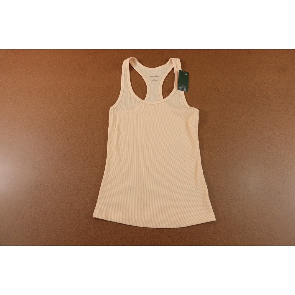 Wild Fable Womens Size Small Fitted Peach Rib Knit Racerback Tank Top NWT